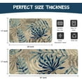 thumbnail image 6 of Boho Kitchen Mat Set of 2,Tropics Palm Leaves Kitchen Rugs and Mats Non Skid Washable,Bohemia Farmhouse Runner Rugs with Rubber Backing for Kitchen Decor Accessories (17"x47"+17"x30"), 6 of 6