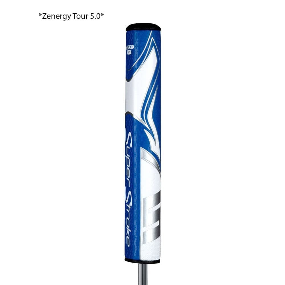 Super Stroke Zenergy Tour Series 30 Putter Grip, 126", Blue/White