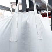 FIBC Bulk Bag Super Sack 2200lbs 35”L x 35”W x 43”H Duffle Top Flat Bottom, Creative American Home