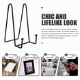thumbnail image 3 of 4pcs Iron Photo Stands Picture Frame Display Stands Tabletop Artwork Easel Holders Book Stands, 3 of 9