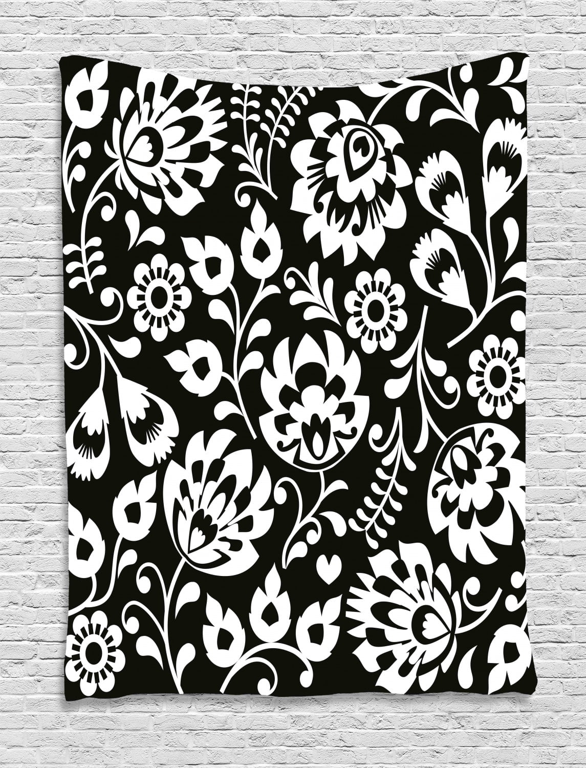  Folk  Art  Tapestry Monochromatic Polish Traditional 