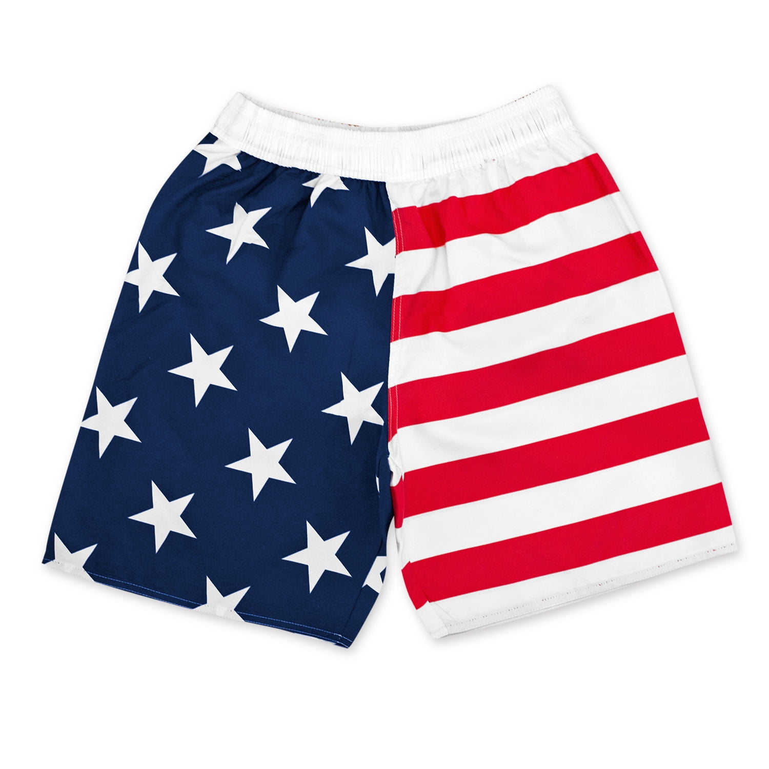 mens stars and stripes swim trunks