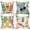 Easter Peeps, variant on hofaaa Easter Pillow Covers 18x18 Set of 4 Easter Decorations for Home Bunny Trail Truck Hip Hop Easter Decorative Spring Throw Pillows Cushion Covers Farmhouse Easter Decor