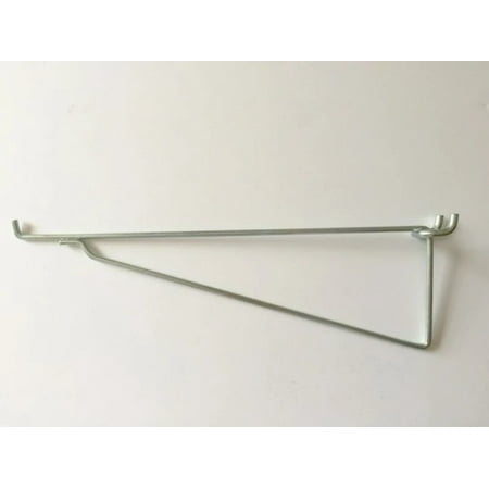 

(4 Pack) 12 Inch Metal Mega Shelf Brackets for 1/8 1/4 Pegboard Slatwall