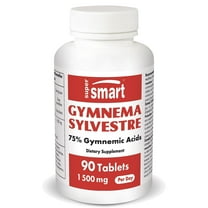 SuperSmart - Gymnema Sylvestre Leaf 1500 mg per Day | Non-GMO & Gluten Free - 90 Tablets