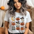 thumbnail image 2 of Pumpkin Spice Halloween Shirt | Cute Ghost and Jack O’Lantern Fall Tee, Natural, Size M, 2 of 6