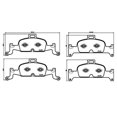 thumbnail image 4 of Brembo OE Low-Met Brake Pads for 2017-2018 Audi A4, A5 Quattro, S4, S5 Sportback, S6, S7 * Premium OE-Equivalent Friction Material, 4 of 4