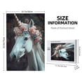 thumbnail image 4 of Naloa Flower Crown White Horse Custom Puzzles Personalized Puzzle 1000 Pieces from Photo Custom Jigsaw Puzzle for Wedding, Graduation, (29.5×19.7in, Vertical), 4 of 9