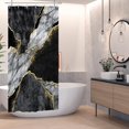 thumbnail image 3 of Nature Landscape Shower Curtain Summer Forest River Jungle Waterfall Lake Window Scenery Shower Curtains Decorative for Bathroom Waterproof Fabric Shower Curtain with Hooks 48x72 Inches, 3 of 8