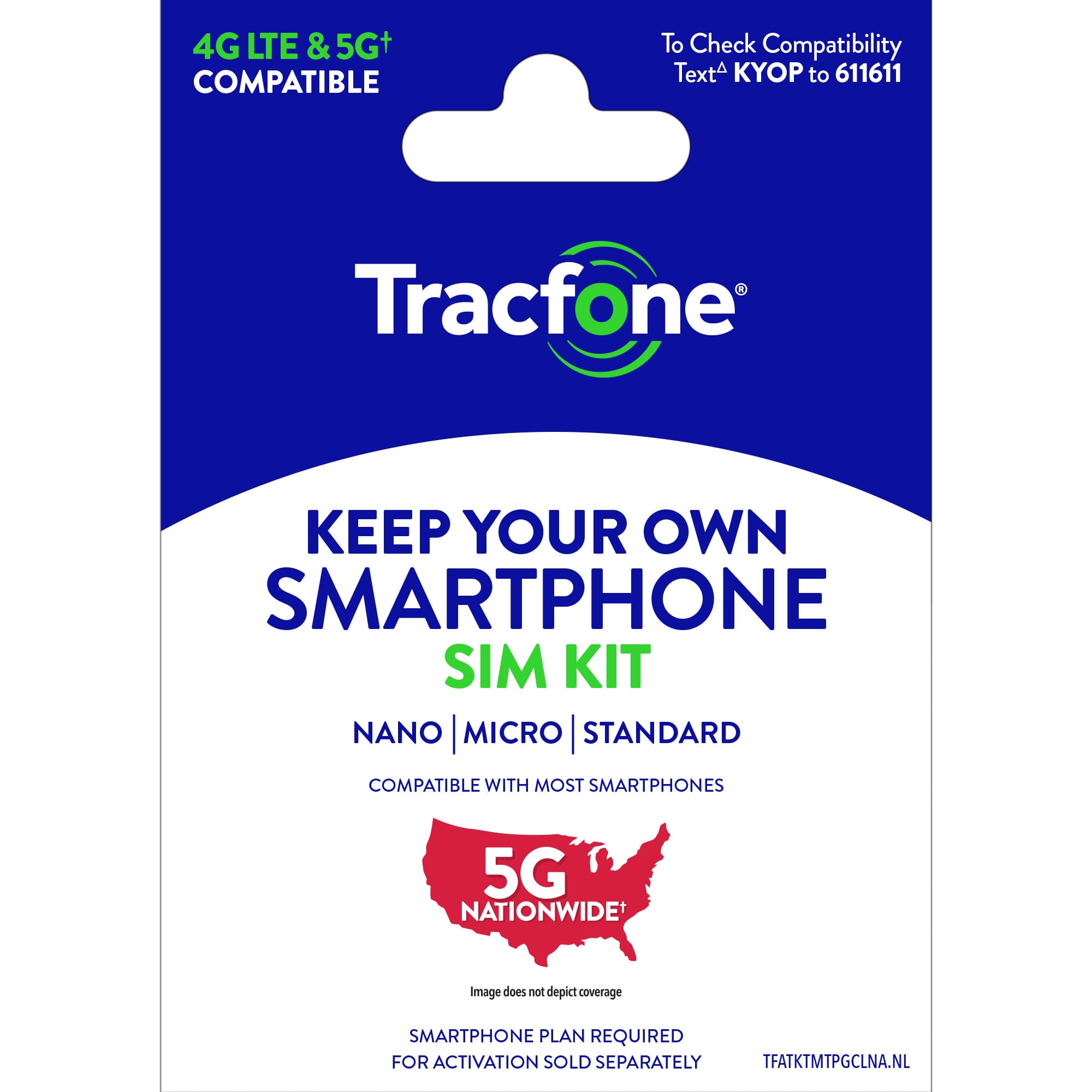 Tracfone Keep Your Own Phone Mini SIM Pack Universal Tripunch Bundle