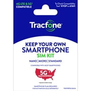 Tracfone Keep Your Own Phone Mini SIM Pack Universal Tri-punch Bundle