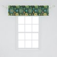 thumbnail image 2 of Ambesonne Floral Valance Pack of 2, Fantasy Colorful Flowers, 54"X12", Multicolor, 2 of 4