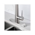 thumbnail image 5 of Kitchen Faucet with Pull Down Sprayer Brushed Nickel, High Arc Single Handle Kitchen Sink Faucet with Deck Plate, Commercial Modern Stainless Steel Ki, 5 of 5
