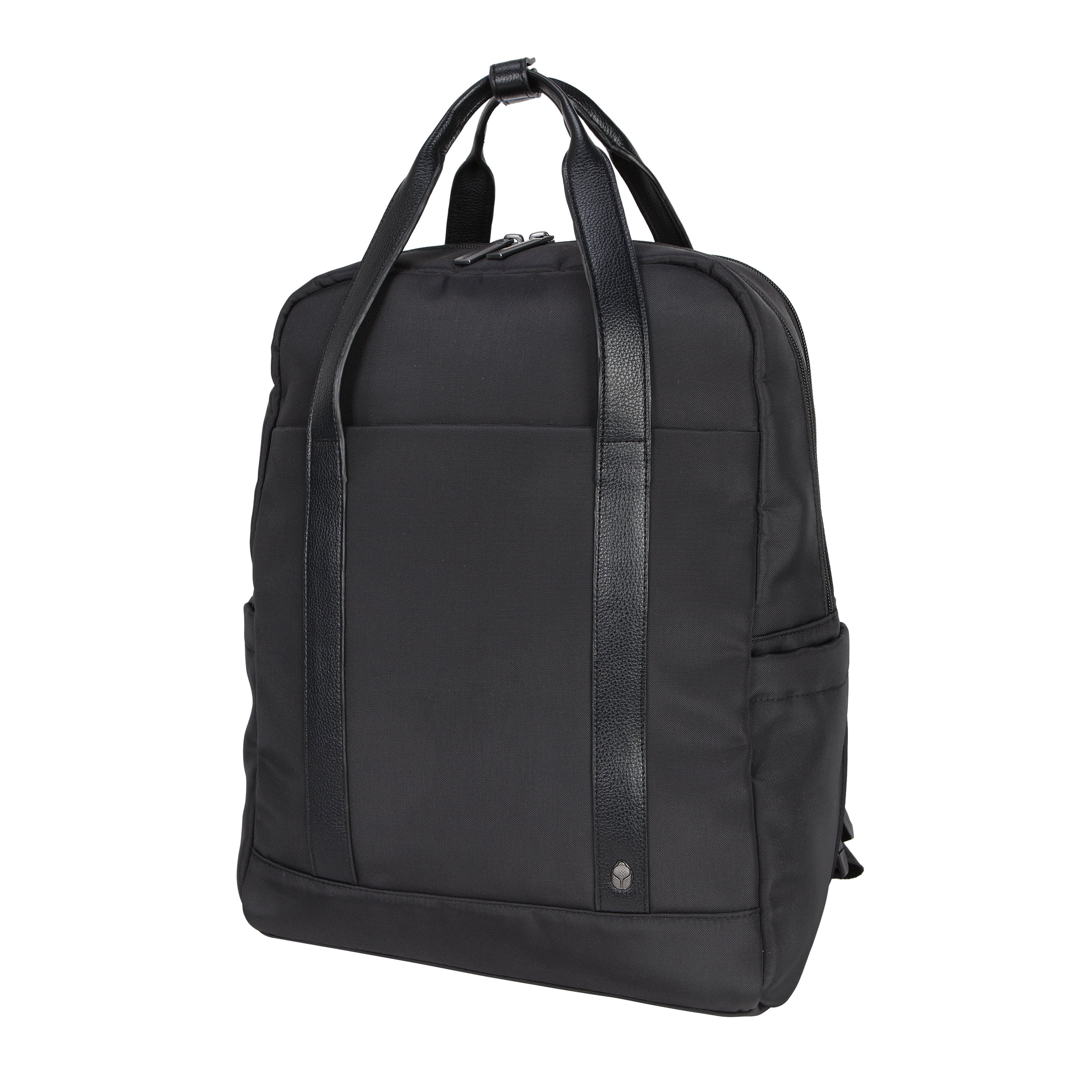 btL 16-inch Nylon Convertible Travel Backpack Tote with 15-inch Laptop Sleeve, Black