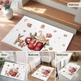 thumbnail image 5 of Christmas Entryway Rug 2'x3'&nbsp; Non Slip Front Door Mats, Xmas Deer Ice Cream Cookies Candy Pine Needles Entrance Rugs Indoor Outdoor Carpet, Washable Floor Mats Small Area Rug for Bedroom Kitchen, 5 of 8