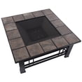 thumbnail image 3 of Pure Garden 32-Inch Outdoor Fire Pit with Screen, Cover, and Poker (Black), 3 of 5
