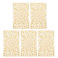 thumbnail image 1 of Uxcell 1045 Pcs Pegatinas de Diamante Acrílico, 4 Tamaños 3/4/5/6 mm Strass Autoadhesivos para Arte de Uñas y Decoración, Amarillo dorado, 1 of 6
