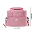 thumbnail image 3 of Insulated Lunch Bag, Waterproof Lunch Box, Large Capacity Portable Household Picnic Cooler Bag, Thickened Durable Fabric with Sturdy Zipper and Adjustable Shoulder Strap, 3 of 7
