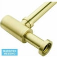 thumbnail image 5 of Sifón de diseño universal sifón de diseño para lavabo y baño desagüe de lavabo botella sifón 1/4 x 32mm redondo dorado cepillado, 5 of 5