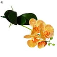 thumbnail image 2 of Funie 1Pc 4-Head Artificial Butterfly Orchid Fake Flower Photo Prop Cafe Home Decor, 2 of 7
