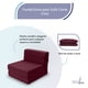 thumbnail image 4 of Funda Extra para Sofá Cama Cozy Plegable individual rosa, 4 of 7