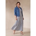 thumbnail image 5 of Jessica London Classic Cotton Button Down Denim Jean Jacket, 5 of 6