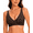 Leopard Coffee, variant on Womens Deep V Wireless Comfort Bra, 360° Jelly Support Strip Soft No Underwire Bra with Bra Extender