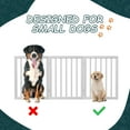 thumbnail image 6 of Smuxee Bamboo Freestanding Pet Gate Foldable Dog Gate with Support Feet, White, 3 Panel, 6 of 11
