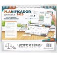 thumbnail image 2 of Calendario Len Planificador De Escritorio Con Paisaje 2025, 2 of 3