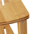 thumbnail image 4 of Casafield Bamboo Bathroom Corner Stool with Storage Shelf, 2-Tier Spa Bench, 4 of 8