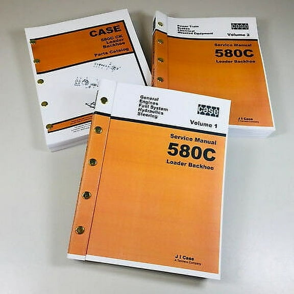 Case 580C Loader Backhoe Service Parts Manuals Repair Shop Tractor Technical Ck