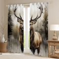 thumbnail image 2 of Homewish Safari Deer Black Out Curtains for Kids Teens,Smoky Jungle Curtains Pack of 2 (42x63 Each),Woodland Wildlife Bedroom Curtains,Super Cozy Room Decor, 2 of 6