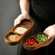 thumbnail image 3 of Bandeja Rectangular de Madera Maciza Bandeja para Condimentos Bandeja para Desayuno Bandeja para Sushi Bandeja para Salsa Bandeja para Condimentos para Cenas de Cocina A, 3 of 5
