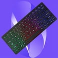 thumbnail image 2 of RGB Backlit K1000 Chocolate Ultra-Thin USB Desktop Computer Laptop External Keyboard 12Inch 78 Key, 2 of 5