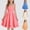 Watermelon Red, variant on ATOGUTA Girls Tulle Dress Summer Kids Skater Twirl A Line Cami Dress for School Casual Holiday Party Size 8-15, Watermelon Red