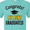 thumbnail image 4 of Inktastic Congrats My Aunt Graduated with Cap T-Shirt, 4 of 5