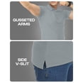 thumbnail image 6 of NY Threads Men's Polo Shirt Short Sleeves UPF 50+ Quick Dry Performance Tactical Pique Jersey Golf Shirt, Large, Light Grey, 6 of 7