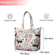 thumbnail image 4 of Husky Dog Flower Floral Travel Tote Bags for Women Carry On,Large Weekender Bags for Women Travel,Multi Functional Duffle Bag for Work,Shopping,Sports, 4 of 5