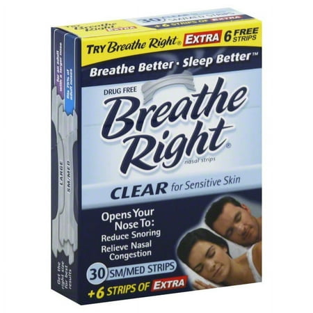 GlaxoSmithKline Breathe Right Nasal Strips, 30 ea