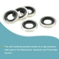 thumbnail image 5 of Uxcell M8 13.7x6.5x2.9mm Carbon Steel NBR Bonded Sealing Washer Gasket 10 Count, 5 of 5