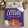 thumbnail image 5 of Lady Of Leisure Authorized Nap Funny Fox Design, Festive autumn celebration Scene, Warm Flannel Blanket for Living Room and Reading Nook, Art Lovers autumn celebration Gift, Festive Home Decor, 5 of 9