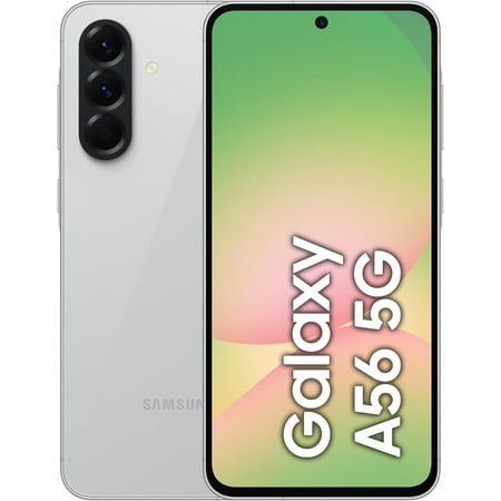 Samsung Galaxy A56 5G 2025 (8GB RAM, 256GB) AI Smartphone | GSM unlocked Dual SIM | International Version (Brand New) - Awesome LightGray
