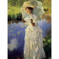 thumbnail image 2 of Sargent, John Singer 15x18 Gold Ornate Wood Framed with Double Matting Museum Art Print Titled - Morning Walk, 2 of 4