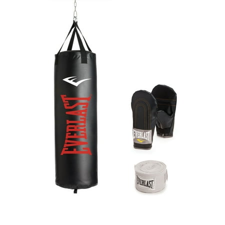 Everlast 100 lb. Nevatear Heavy Bag Kit (Best Punching Bag For Muay Thai)