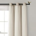 thumbnail image 2 of MERIVILLE 1" Single Curtain Rod Set, Adjustable 28-48 Inches, Bird Finials, Renaissance Gold, 2 of 5
