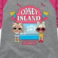 thumbnail image 3 of Lol Surprise! - Coney Island - Toddler & Youth Girls Raglan Graphic T-Shirt, 3 of 5