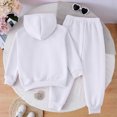 thumbnail image 5 of Kaprioy Baby Girl Fall Winter Clothes Toddler Girl Clothes Baby Girls Clothes Girls 2PCS Fall Winter Hoodie Outfits Set Print Toddler Girls Long Sleeve Top Pants Set, 5 of 7