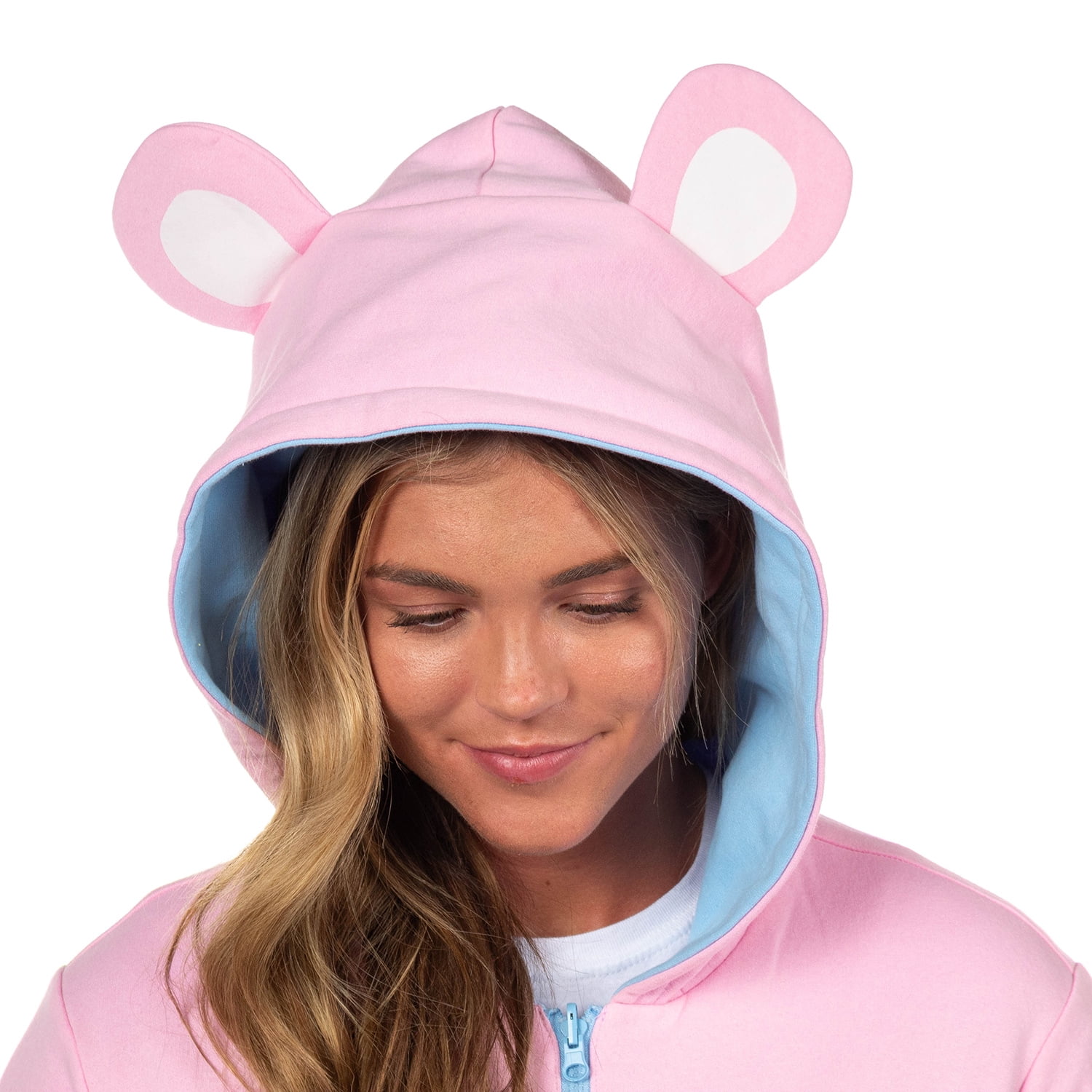 Care Bears Hoodie Grumpy Bear and Cheer Bear Reversible Juniors Hooded Costume Sweatshirt