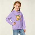 thumbnail image 2 of Shadoumai Cow Hoodie For Girls Printed Pattern Long Sleeve Hoodie Pullover Tops with Pocket Lightweight Pullover Hoodie Children Fall Winter Little Girls Clothes, 2 of 5