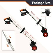 Electric Weed Wacker Battery Powered 24V 4.0Ah, Cordless Grass Trimmer Battery Operated Stringless Brush Cutter, Lightweight Weed Trimmer/Lawn Edger/Weed Cutting Machine with 3 Types Blades